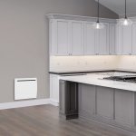 Radiateur inertie r�fractite cyrene 1000w blanc programmable