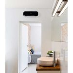 Radiateur soufflant ceramique mural - blanc / noir - programmation - ioni supra - tempo
