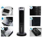 Rafraîchisseur d air au format tour de ventilation avec chauffage et ioniseur efficace et Élégante Rafraîchisseur d air au format tour de ventilation avec chauffage et ioniseur efficace et Élégante