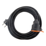Rallonge Étanche 2p + t h07rn - f 3x 1, 5mm² 5m avec clip de fixation orange - zenitech Rallonge Étanche 2p + t h07rn - f 3x 1, 5mm² 5m avec clip de fixation orange - zenitech