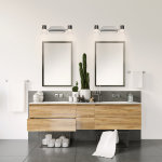 Rampe 2 spots led 5w 4000k chrome / transparente ip44