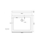 Receveur de douche extra plat 80x100 grés nf Receveur de douche extra plat 80x100 grés nf