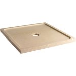 Receveur extra plat 90x90 en pierre naturelle beige