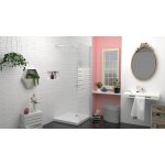 Receveur meri - picots antidrapants - 80x80x6, 5cm - grs - blanc