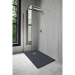 Receveur nola - d�coupable - 70x160cm - r�sine - gris anthracite - extra - plat