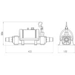 Rechauffeur lectrique hors sol 3kw mono - v - n - 3 - eu