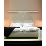 Réglette 2 spots led 5w 56cm elysée gris Réglette 2 spots led 5w 56cm elysée gris