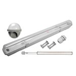 Rglette led tanche pour 1 tube lumineuse led t8 60cm ip65 - silamp