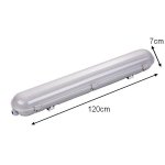 Rglette lumineuse led tanche 120cm 40w ip65 avec dtecteur - blanc froid 6000k - 8000k - silamp