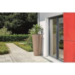 R�servoir vaso 2en1 220l taupe avec robinet pe imitation laiton et collecteur filtrant eco gris.