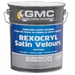 Rexocryl blanc satin 4l - peinture satine acrylique idale fonds neufs - gmc