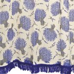 Rideau marseillais imprim motif lavande 140x250cm