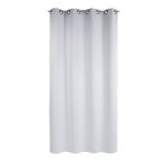Rideau  oeillets 135x250cm avec bande renfort blanc atlantic