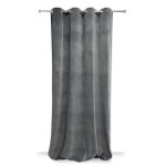 Rideau velours 140x250cm bleu gris