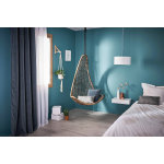 Rideau velours 140x250cm gris