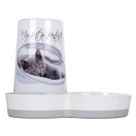 Riga i love my cat distributeur 2 en 1 - eau - croquettes - 1, 5 l