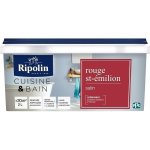 Ripolin peinture murale speciale pieces humides cuisine et bain - 2 l - rouge st emilion Ripolin peinture murale speciale pieces humides cuisine et bain - 2 l - rouge st emilion