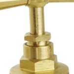 Robinet d'arrt  purge  souder pour tube cuivre d12 - en laiton brut