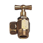 Robinet d'arrt wc droit crou prisonnier 12x17mm brut