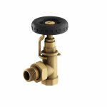 Robinet dcor vintage volant noir pour radiateur fonte
