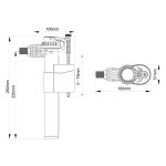 Robinet flotteur pour wc  alimentation latrale - raccord laiton m12 / 17 (3 / 8 )