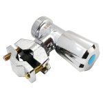 Robinet laiton chrom mural autoperceur pour alimentation d'une machine  laver