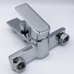 Robinet mitigeur de baignoire inox carr + pomme de douche - silamp