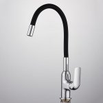 Robinet mitigeur cuisine flexible orientable noir - silamp Robinet mitigeur cuisine flexible orientable noir - silamp