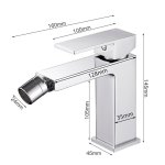 Robinet mitigeur lavabo chrome carr bec orientable - silamp