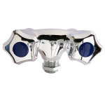 Robinet mural de machine  laver double tte sortie 20 / 27 - entre 15 / 21