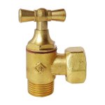 Robinet de wc Équerre laiton brut m12 / 17 - ecrou prisonnier 12 / 17 Robinet de wc Équerre laiton brut m12 / 17 - ecrou prisonnier 12 / 17