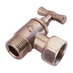 Robinet de wc querre nickel brut m12 / 17 - ecrou prisonnier 12 / 17