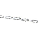 Rondelle ventail type az zingue vissal  5mm lot de 50 rondelles