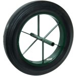 Roue increvable 15'' 385x66 pneu dur et axe 20mm