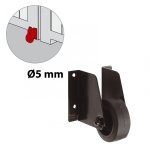 Roulette support de portail acier pr�peint, h. 100 x l. 30 x p. 90 mm