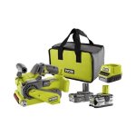 Ryobi r18bs - 242s - ponceuse a bande 18v 1x 4ah / 1x2ah + 3 abrasifs