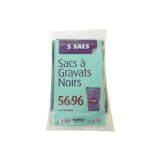 Sacs  gravats multiplast h. 96 x l. 56 cm x ep. 130 micron noir