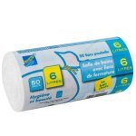 Sacs poubelle blanc 6 litres 50 pices