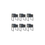Salon de jardin balea 11 element avec coussins rsine tresse gris