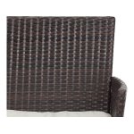 Salon de jardin en rsine tresse  toronto bis  - buffalo - marron