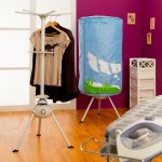 Schoir soufflant lectrique rapid dry bleu aluminium h135cm