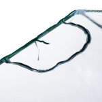 Serre de jardin balcon terrasse serre pour tomates 1, 8l x 1, 05l x 1, 65h m acier pvc impermable transparent ...
