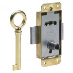 Serrure de meuble fer en applique hettich 15 mm r�versible