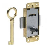Serrure de meuble fer en applique hettich 25 mm rversible