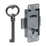 Serrure de meuble fer en applique hettich 25 mm r�versible