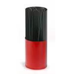 Serviteur noir / rouge safran