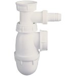 Siphon vier rglable avec prise pour mchine  laver 40 / 49 - nf