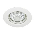 Spot encastrable fixe finition blanc pour ampoule gu10 halog�ne / led - max 50w