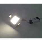Spot led encastrable carré 3w 120° - blanc froid 6000k - 8000k - silamp Spot led encastrable carré 3w 120° - blanc froid 6000k - 8000k - silamp