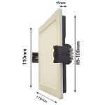 Spot led encastrable carré blanc 8w 120° - blanc froid 6000k - 8000k - silamp Spot led encastrable carré blanc 8w 120° - blanc froid 6000k - 8000k - silamp